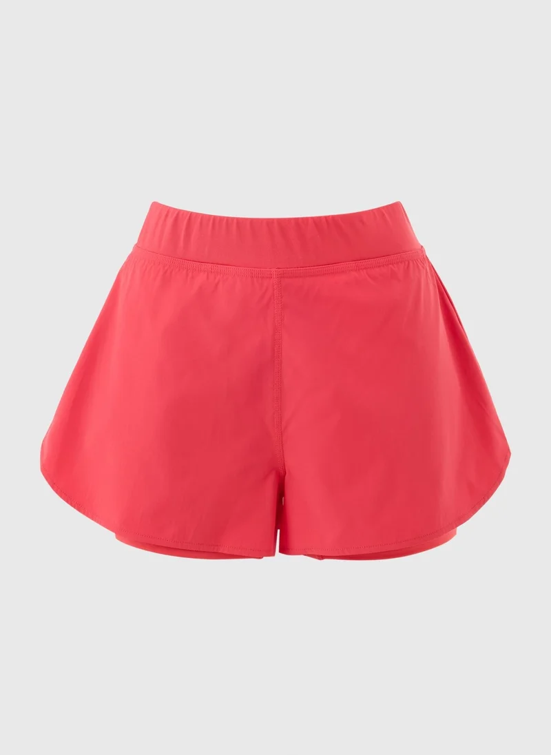 Matalan Red Souluxe Coral 2 in 1 Sports Shorts for Women | Best Price UAE